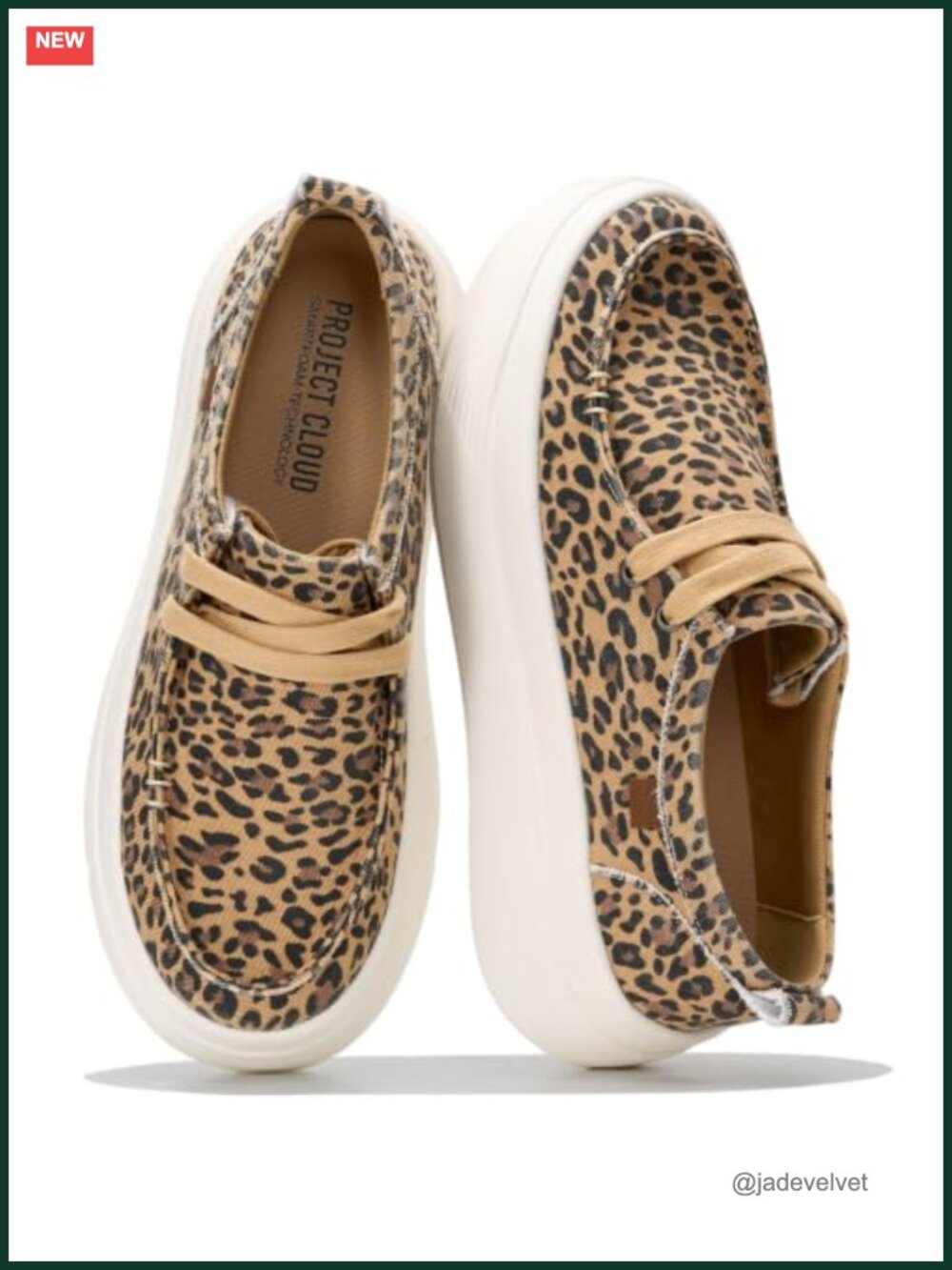 Women's Canvas Platform Loafers Slip On Boat Shoes 1.89" Heel